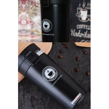 Mug Termos 12 Saat Sıcak Soğuk Filtreli Çift Katmanlı SUS 304 Çelik Bardak 380ml