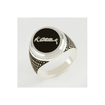 Mustafa Kemal Atatürk İmzalı Metal Erkek Yüzük