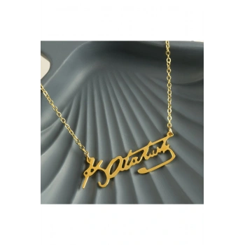 Mustafa Kemal Atatürk İmzalı Uçlu Kolye