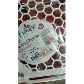 Mutfak Rafı Bardak Düzenleyici Bardak Rafı Dolap İçi Düzenleyici 14x30x15 -TİM308