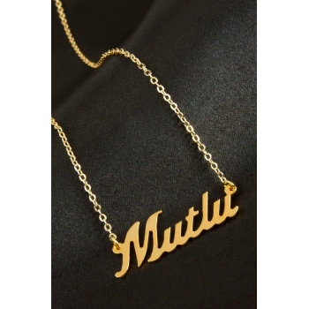 Mutlu İsimli Kolye (Kişiye Özel)