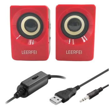 N62 1+1 Multimedia USB ve Jacklı Mini Hoparlör Yüksek Stereo Ses Sistemi (4887)