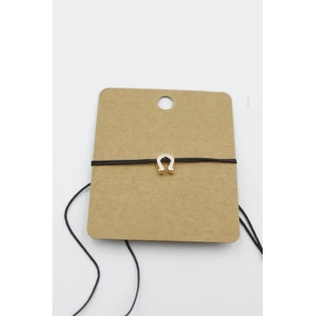 Nal İp Bileklik - Siyah