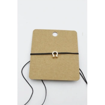 Nal İp Bileklik - Siyah