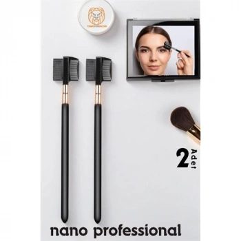 Nano Kaş Fırçası Kirpik Tarağı 2 ADET  Absolute Professional 720387
