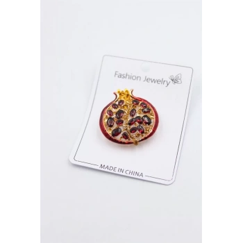 Nar Broş - Kırmızı