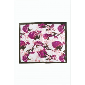 Nar Desenli Zr Şifon Fular 50*50 cm