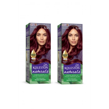 Naturals Saç Boyası Koyu Nar Kızılı 5/45 2x Paket