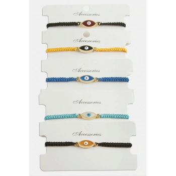 Nazar Makrome Örgülü Bileklik