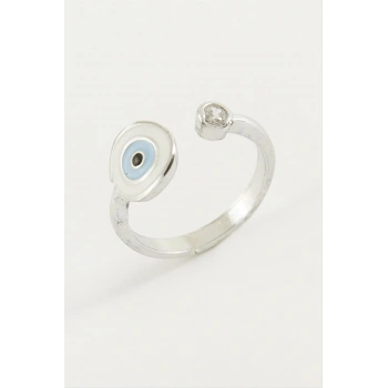 Nazar Mineli Taşlı Yüzük