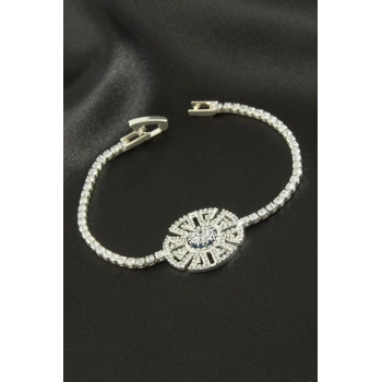Nazar Zirkon Taşlı Çocuk Bileklik 16 cm
