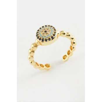 Nazar Zirkon Taşlı Yüzük