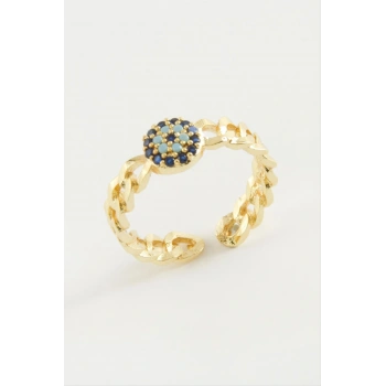 Nazar Zirkon Taşlı Yüzük