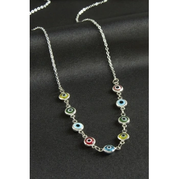 Nazarlı Mineli Kolye