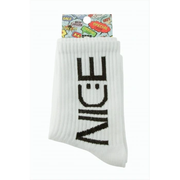 Nice Yazılı Kolej Çorap 8*28