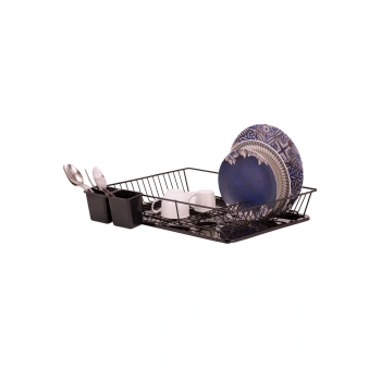 Nik Açılı Tek Katlı Tabaklık Siyah -20311