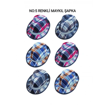 NO-5 RENKLİ MAYKIL ŞAPKA (4887)