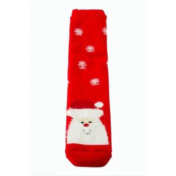 Noel Baba Yılbaşı Kalın Penye Çorap