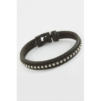 Noktalı Kaliteli Suni Deri Bileklik