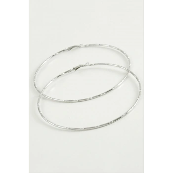 Noktalı Metal Halka Küpe 8-9-10 cm