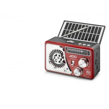 Nostaljik Bluetooth Fm Radyo Tws Usb Tf Aux Solar Şarjli El Fenerli Kamp Hoparlör H532UTS