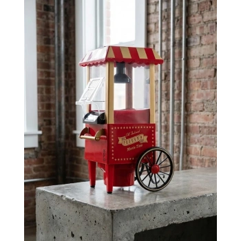 Nostaljik Tasarımlı Yağsız Mısır Patlatma Makinesi