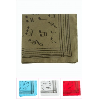 Nota Desenli Keten Bandana 50*50