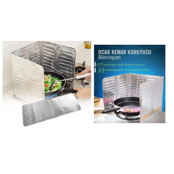 Ocak Kenar Koruyucu Alüminyum Levha - Ev Kamp Karavan Ocak Koruyucu