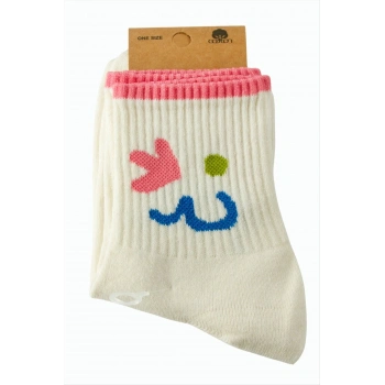 Ok Figürlü Kolej Çorap 8*28