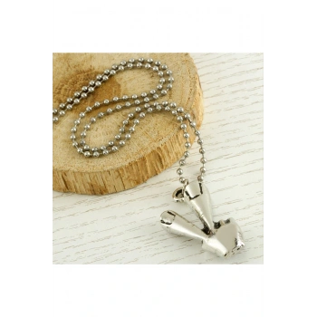 Okey İşaretli Metal Kolye