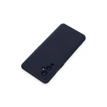 One Plus 9 Kılıf Nano içi Kadife Silikon - Lacivert