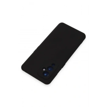 One Plus 9 Kılıf Nano içi Kadife Silikon - Siyah