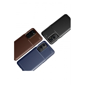 One Plus 9 Pro Kılıf Auto Focus Karbon Kapak - Siyah