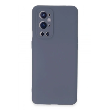 One Plus 9 Pro Kılıf Nano içi Kadife Silikon - Gri