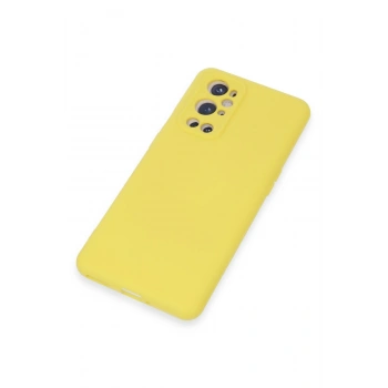 One Plus 9 Pro Kılıf Nano içi Kadife Silikon - Sarı