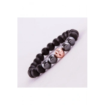 Onix-Hematit Doğaltaş Bileklik