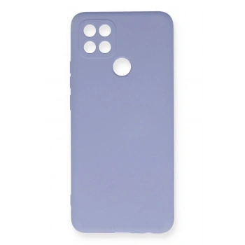 Oppo A15 Kılıf Nano içi Kadife Silikon - Lila