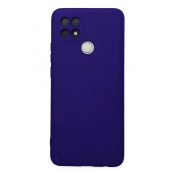 Oppo A15 Kılıf Nano içi Kadife Silikon - Mor