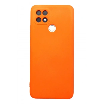 Oppo A15 Kılıf Nano içi Kadife Silikon - Turuncu