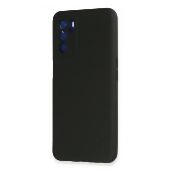 Oppo A16 Kılıf Nano içi Kadife Silikon - Siyah