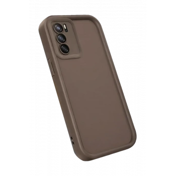 Oppo A16 Kılıf Viera Silikon - Kahverengi