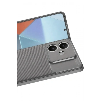 Oppo A3 Kılıf Auto Focus Karbon Kapak - Gri