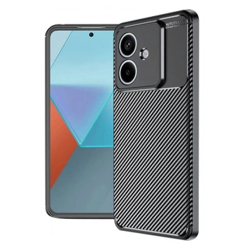 Oppo A3 Kılıf Auto Focus Karbon Kapak - Siyah