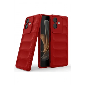 Oppo A3 Kılıf Optimum Silikon - Kırmızı