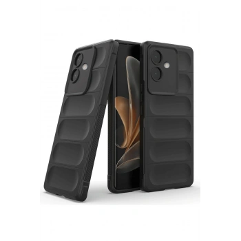 Oppo A3 Kılıf Optimum Silikon - Siyah