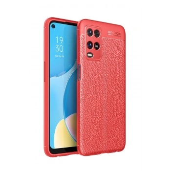 Oppo A54 4G Kılıf Auto Focus Kapak - Kırmızı