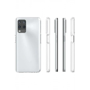 Oppo A54 4G Kılıf Deluxe 2mm Şeffaf Silikon - Şeffaf