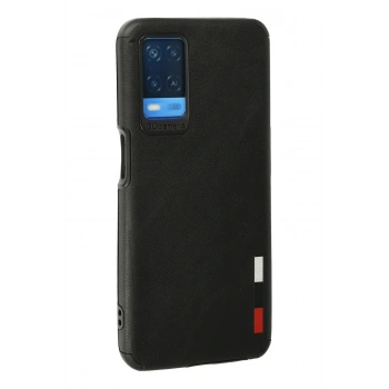 Oppo A54 4G Kılıf Loop Deri Silikon - Siyah