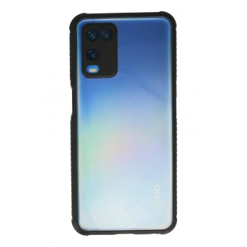 Oppo A54 4G Kılıf Miami Şeffaf Silikon - Siyah