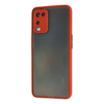 Oppo A54 4G Kılıf Montreal Silikon Kapak - Kırmızı